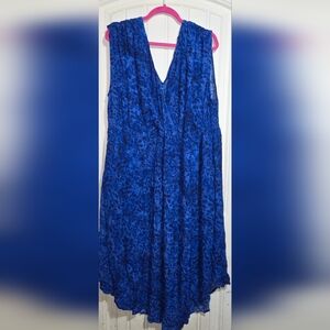 Terra & Sky Deep Blue A-Line Skirt